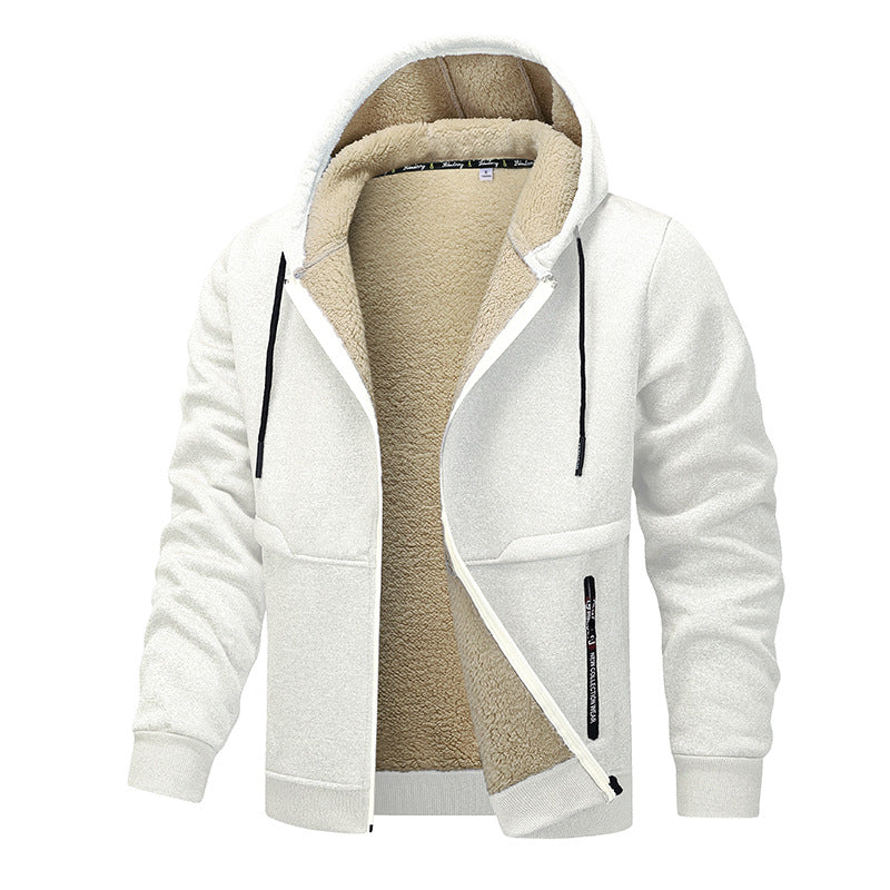 Stay Cozy This Winter with Our Stylish Heavyweight Fleece Hoodies for Men - Sherpa Lined Zipper Jackets in Multiple Colors