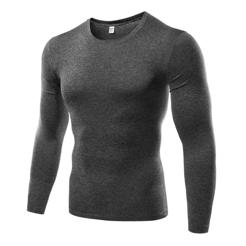 Men'S Blank Long Sleeve Compression Top
