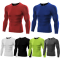 Men'S Blank Long Sleeve Compression Top