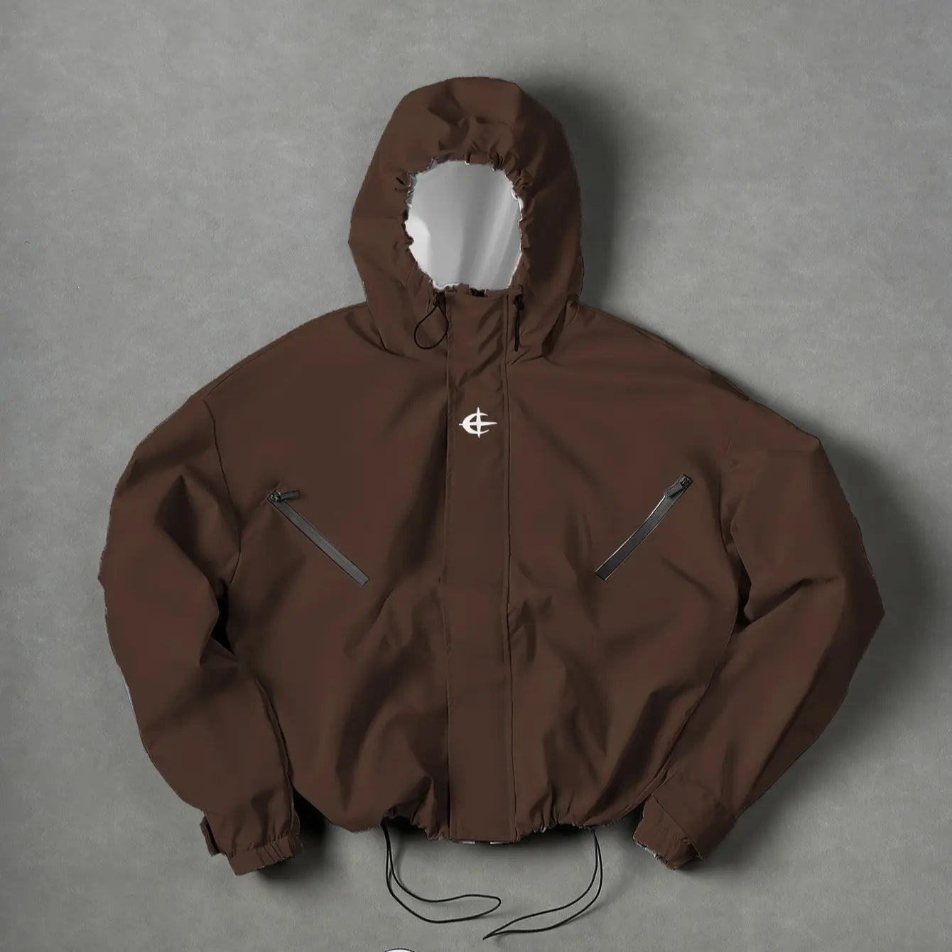 Fashionable Korean Style Hooded Jacket Spring and Autumn Outdoor Sports Casual Short Coat Street Versatile Top Athletic Outerwear