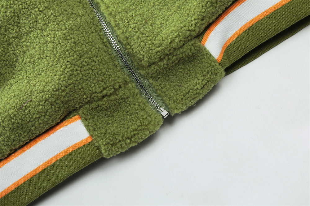 Stylish Lamb Wool Hooded Coat for Men - Perfect for Leisure Wear
