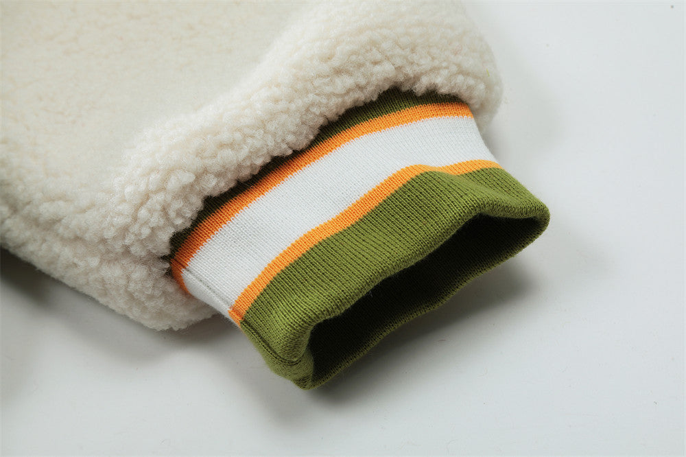 Stylish Lamb Wool Hooded Coat for Men - Perfect for Leisure Wear