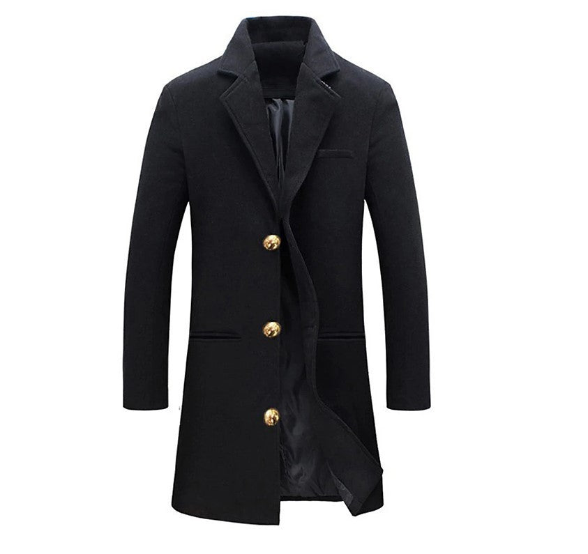 Elevate Your Winter Wardrobe with Our Stylish Lapel Trench Coat - Perfect for Casual Outings!