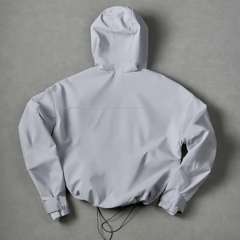 Fashionable Korean Style Hooded Jacket Spring and Autumn Outdoor Sports Casual Short Coat Street Versatile Top Athletic Outerwear