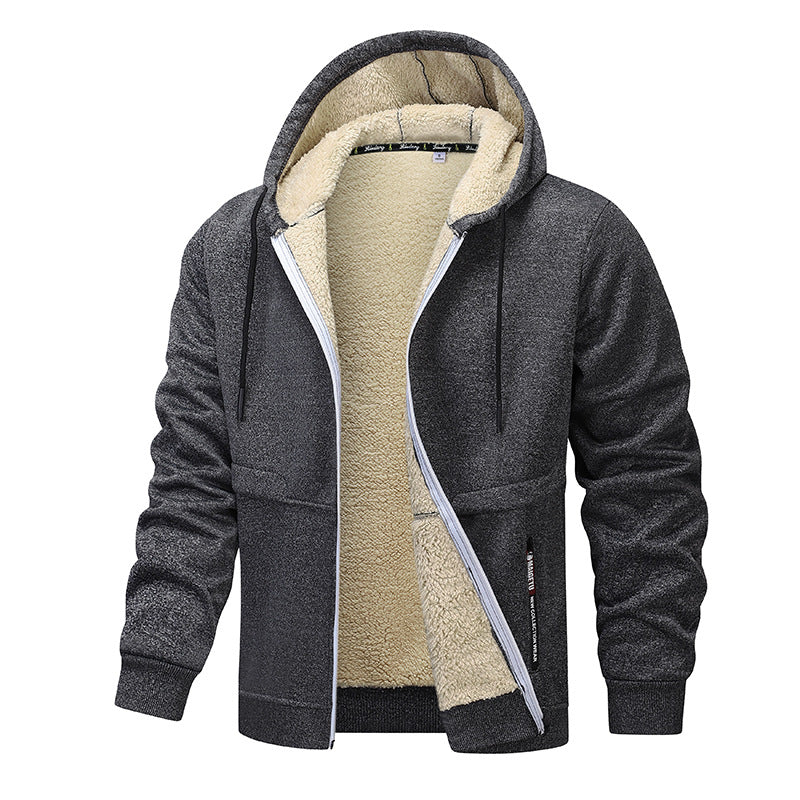 Stay Cozy This Winter with Our Stylish Heavyweight Fleece Hoodies for Men - Sherpa Lined Zipper Jackets in Multiple Colors