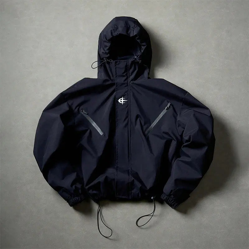 Fashionable Korean Style Hooded Jacket Spring and Autumn Outdoor Sports Casual Short Coat Street Versatile Top Athletic Outerwear