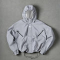 Fashionable Korean Style Hooded Jacket Spring and Autumn Outdoor Sports Casual Short Coat Street Versatile Top Athletic Outerwear