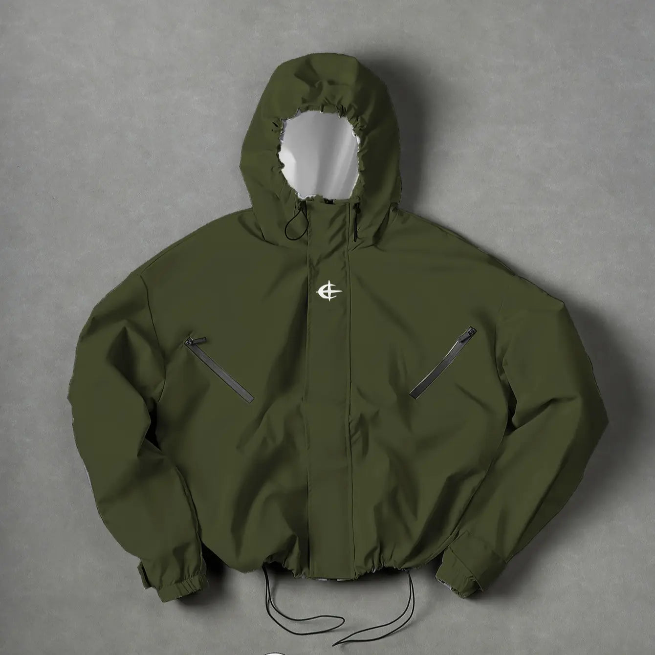 Fashionable Korean Style Hooded Jacket Spring and Autumn Outdoor Sports Casual Short Coat Street Versatile Top Athletic Outerwear