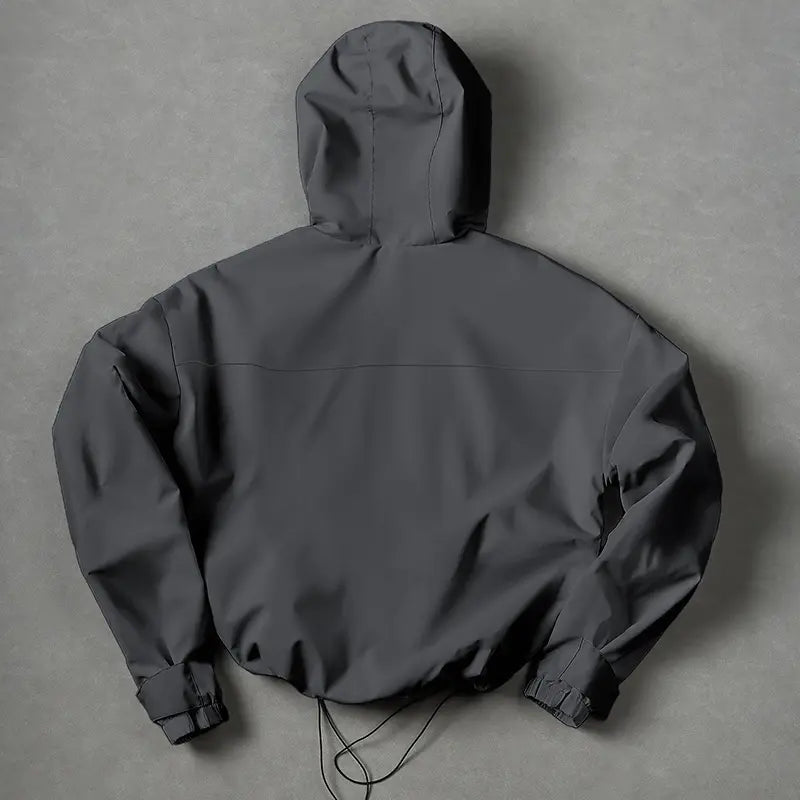 Fashionable Korean Style Hooded Jacket Spring and Autumn Outdoor Sports Casual Short Coat Street Versatile Top Athletic Outerwear