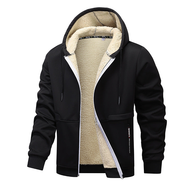 Stay Cozy This Winter with Our Stylish Heavyweight Fleece Hoodies for Men - Sherpa Lined Zipper Jackets in Multiple Colors