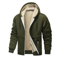 Stay Cozy This Winter with Our Stylish Heavyweight Fleece Hoodies for Men - Sherpa Lined Zipper Jackets in Multiple Colors